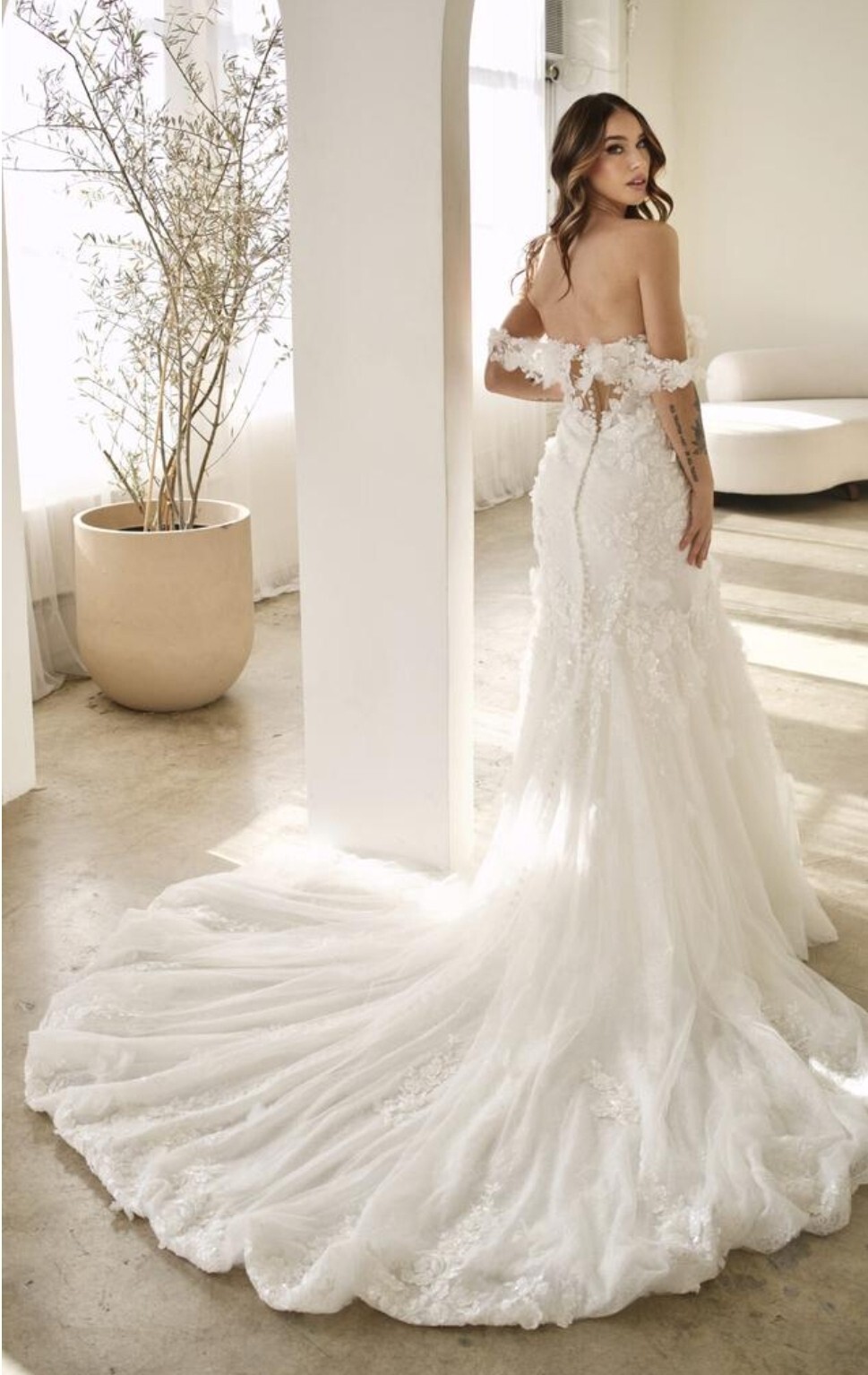 ✅️New With Tags! Size 10 Martina Liana Wedding Dress ML 1612 Ivory Colored