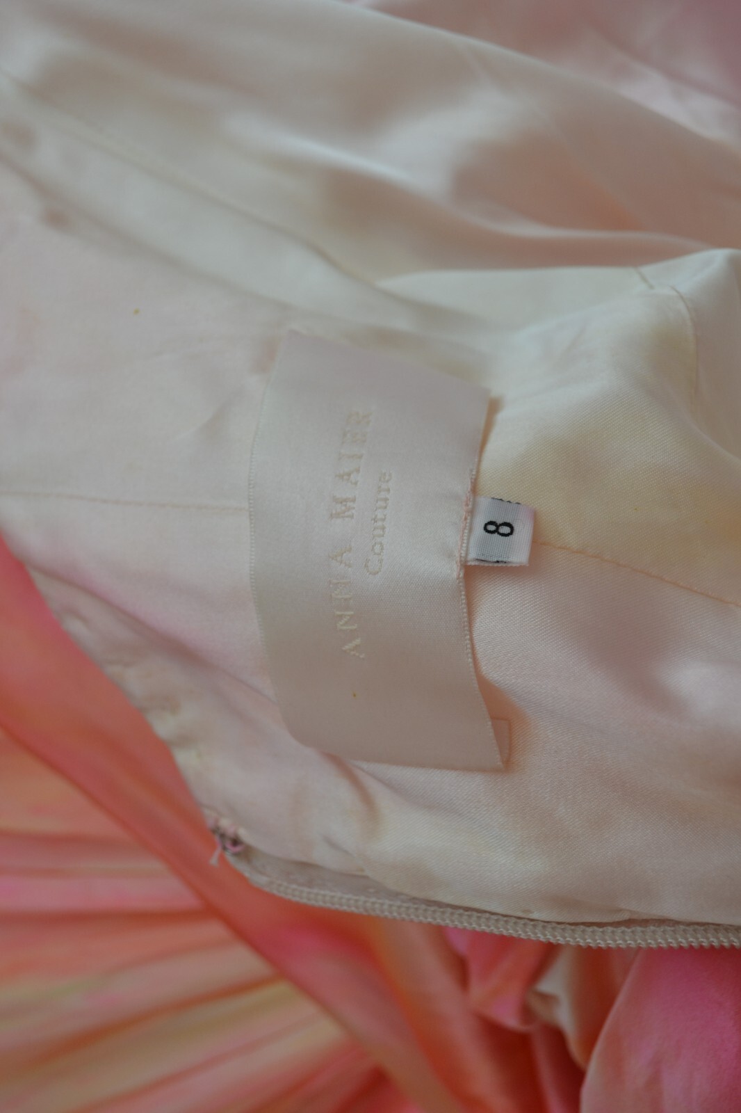 NEW Anna Maier Ulla Maija Bohemian Wedding Dress Blush Rose Peach Pink 2 4 6 8