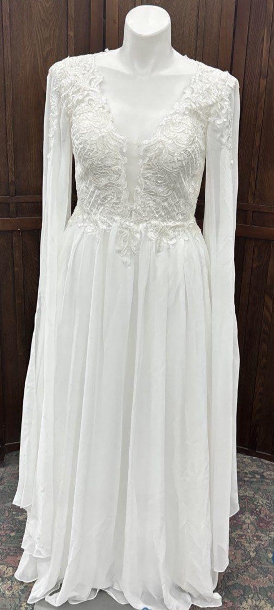 NWT JJ’s House Ursina Fairy Fae Chiffon Wedding Gown Dress 14