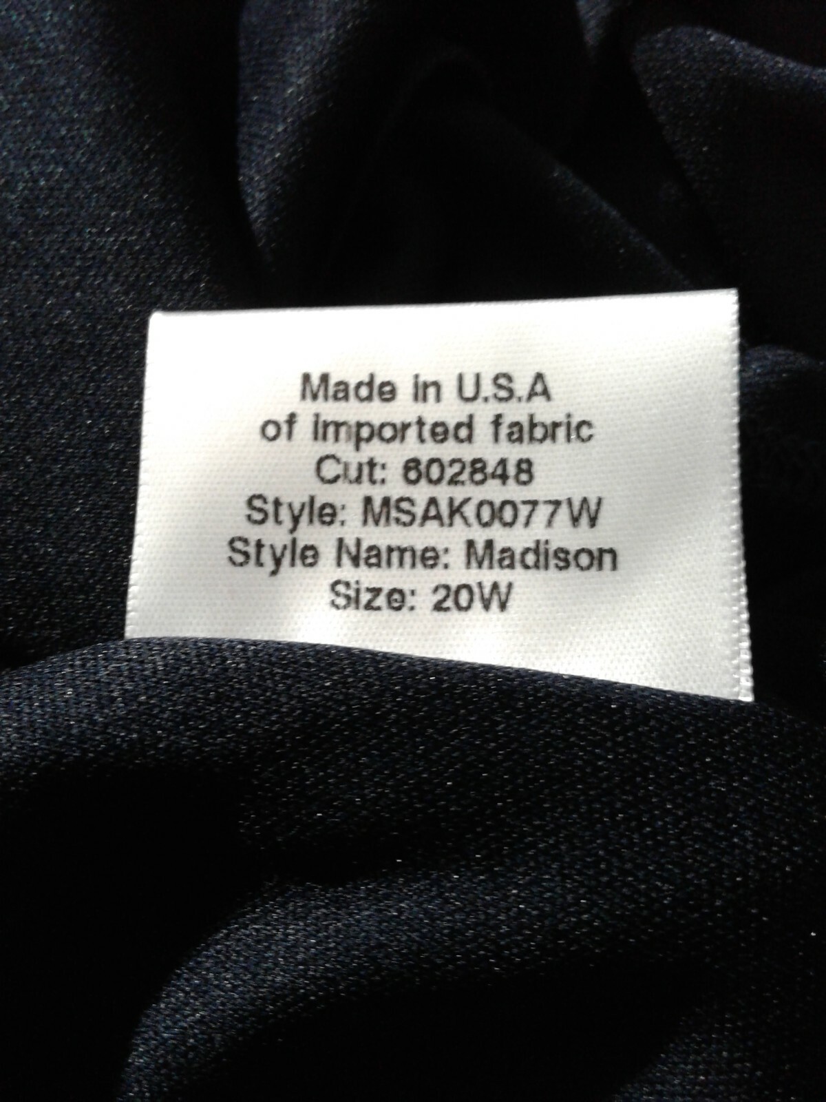 BHLDN Madison Maxi Dress Gown by Katie May Size 20W Navy Blue $280