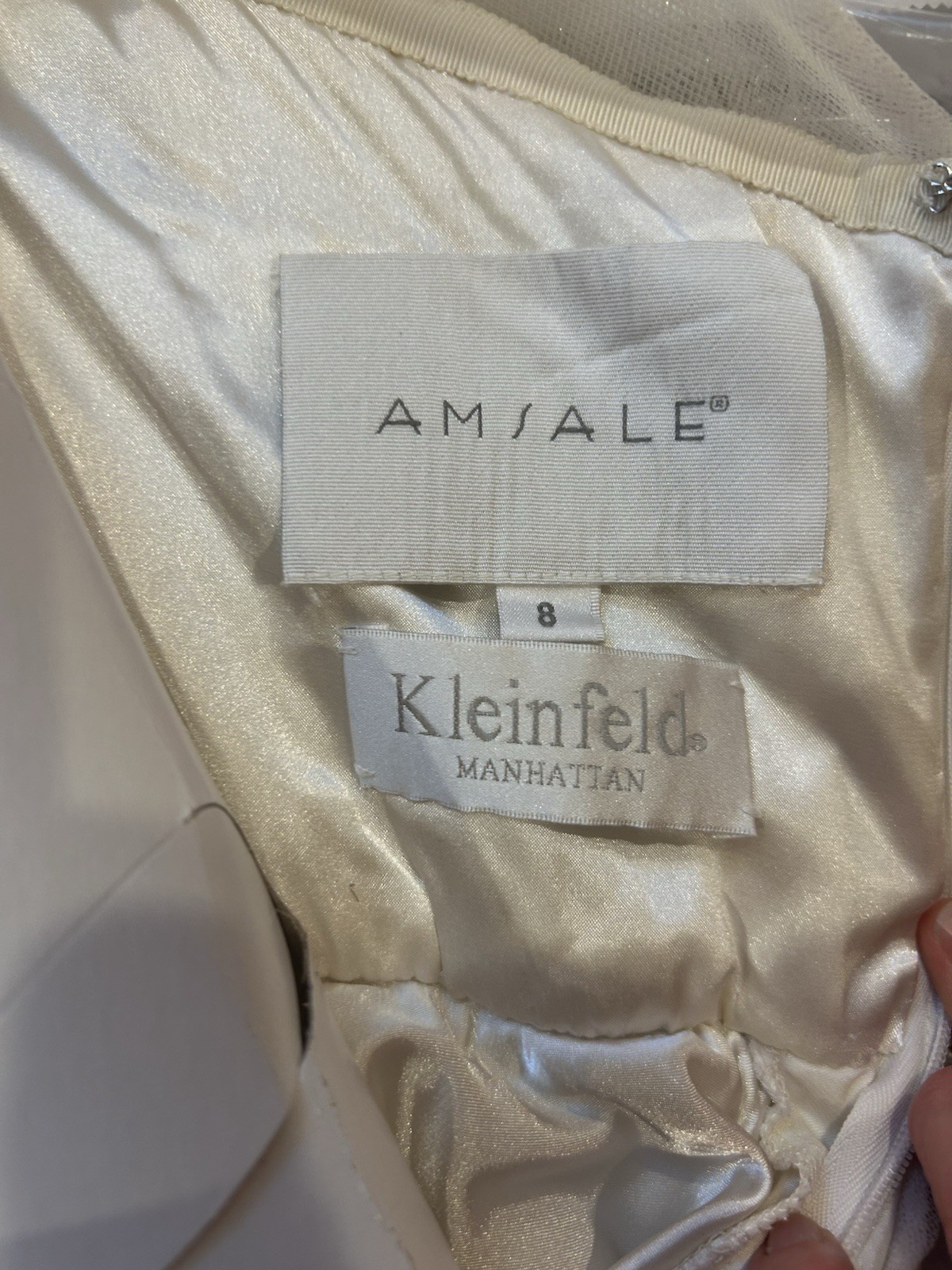 Wedding dress Amsale For Kleinfeld Manhatten Size 8 Tulle