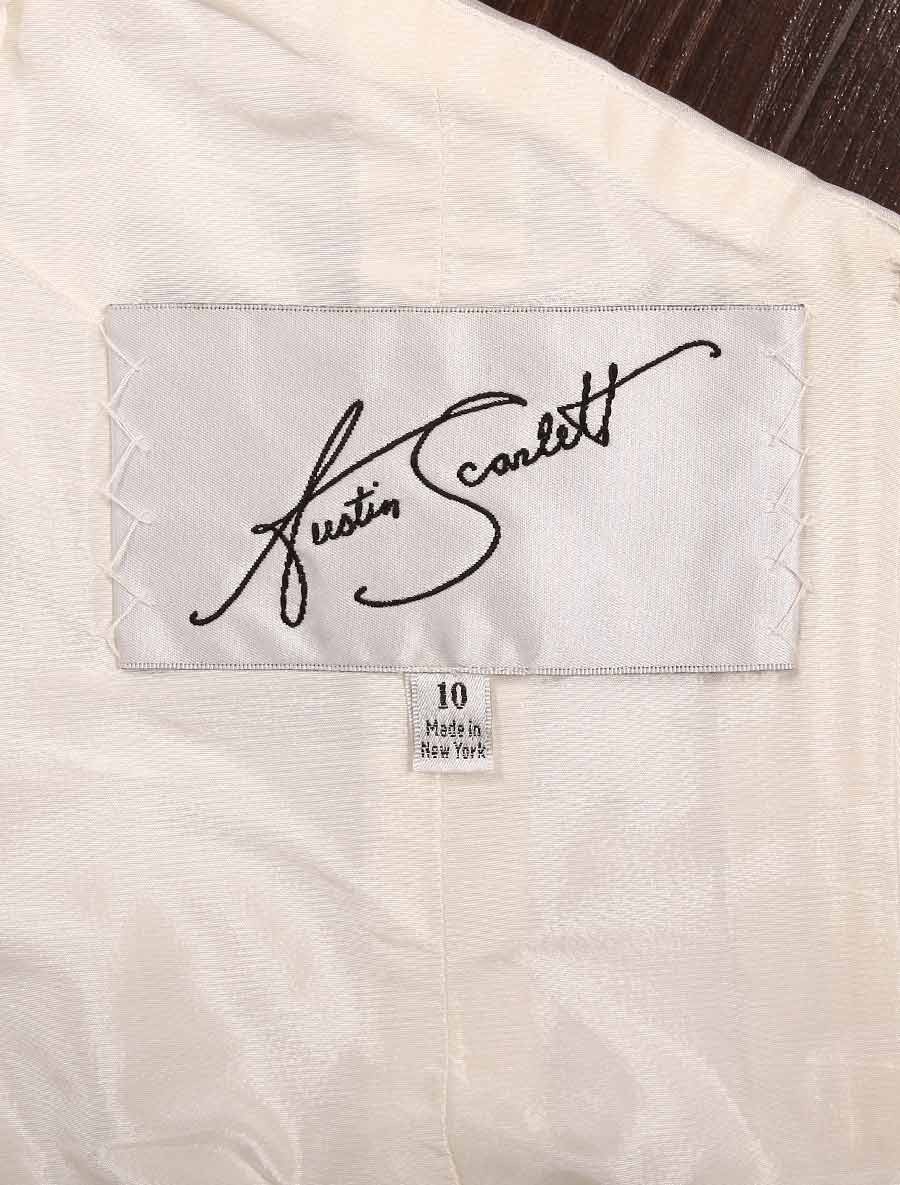 AUSTIN SCARLETT Bridal Wedding Dress Gown Charlotte Sweetheart Silk Off Shoulder