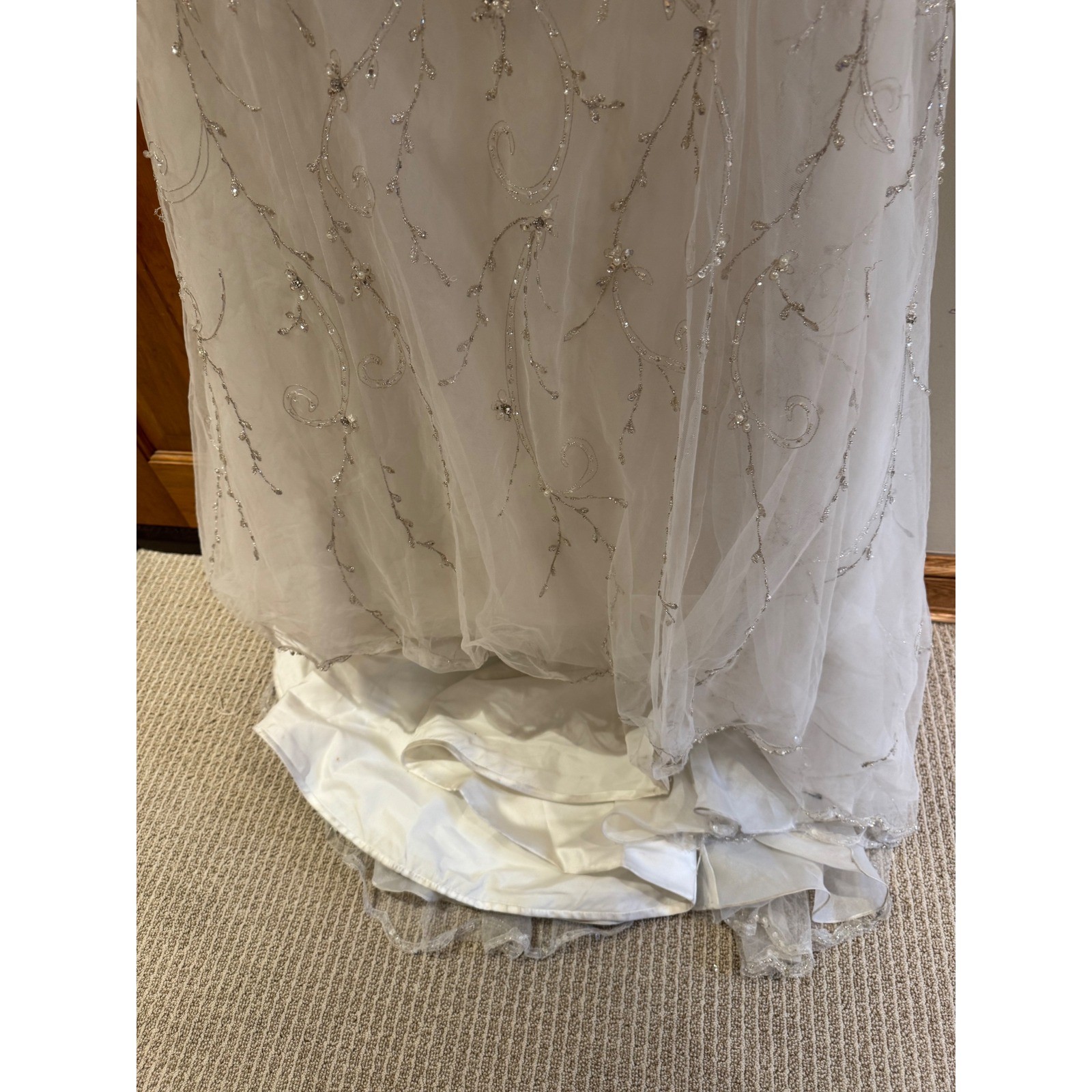 Sottero and Midgley Haute Couture Beaded Mermaid Wedding Dress Ivory Size 14