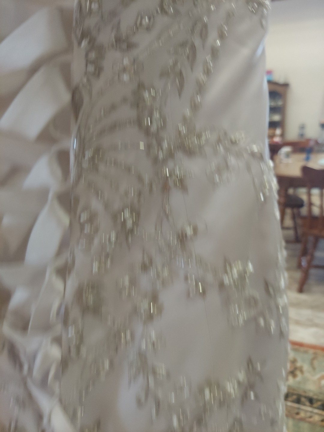 Morilee Adjustable Lacedownformfit Mermaid size12 High Intrigue Gem Pearl Bead