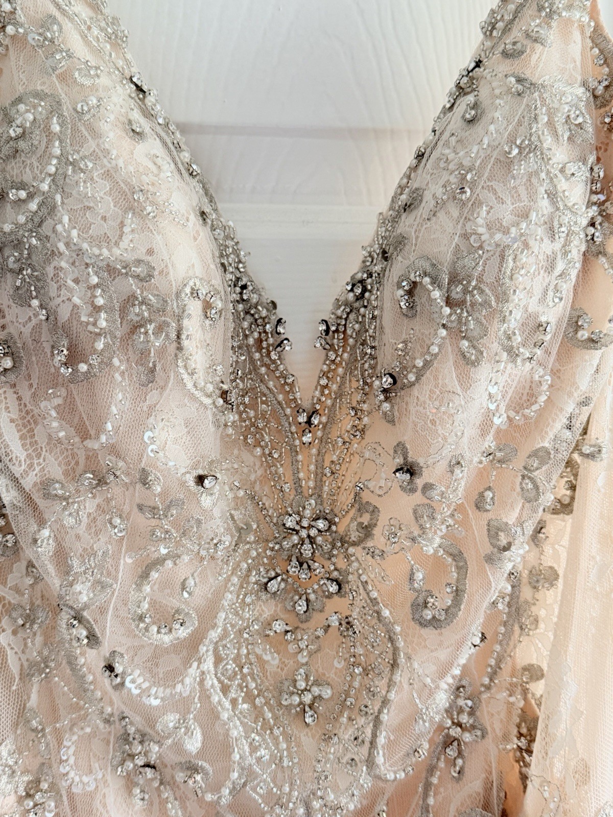 Kitty Chen Designer Wedding Dress Blush Tyra K1885 Size 12