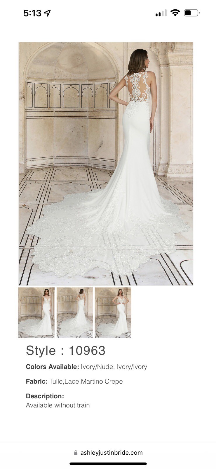 BRAND NEW Ashley Justin Wedding Dress size 8