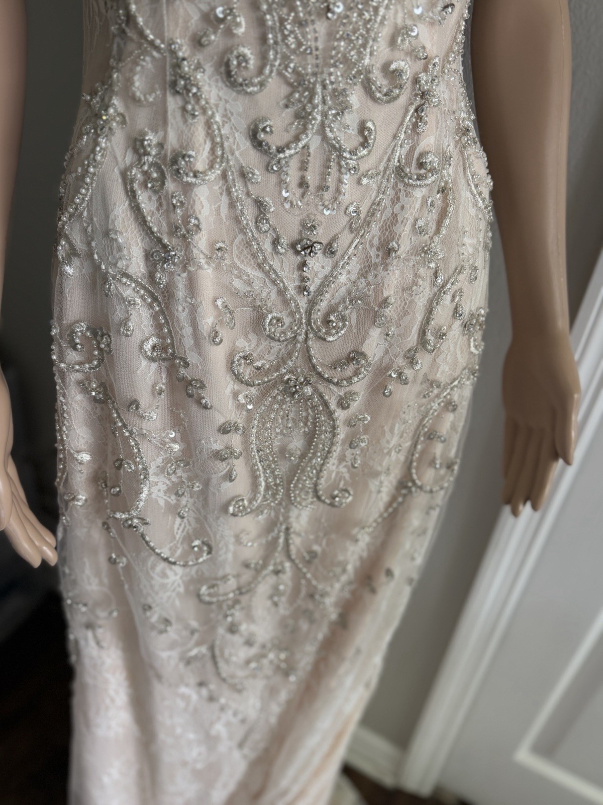 Kitty Chen Designer Wedding Dress Blush Tyra K1885 Size 12