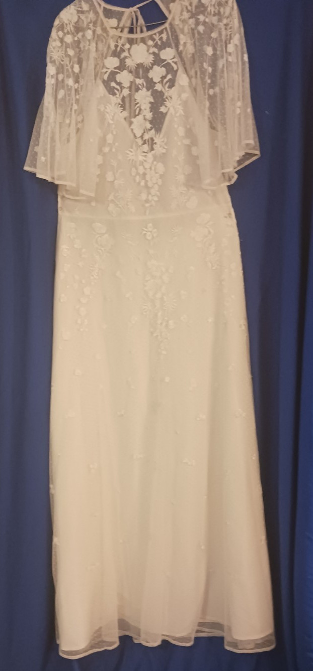 Asos Bridal White “Backless” dress – Size 14 US