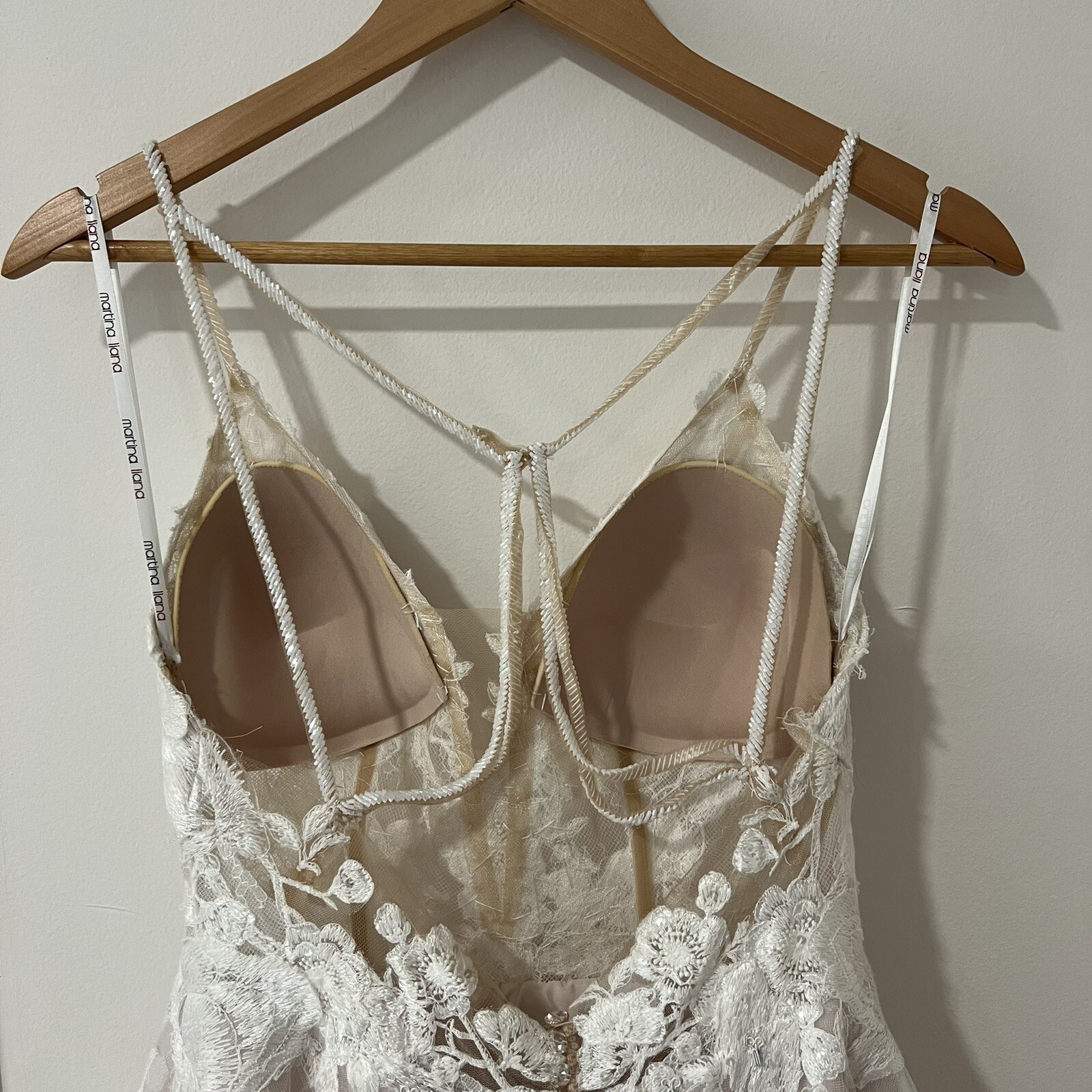 Martina Liana Romantic Boho Wedding Dress W/ Pockets 1110 ($2600) US 12