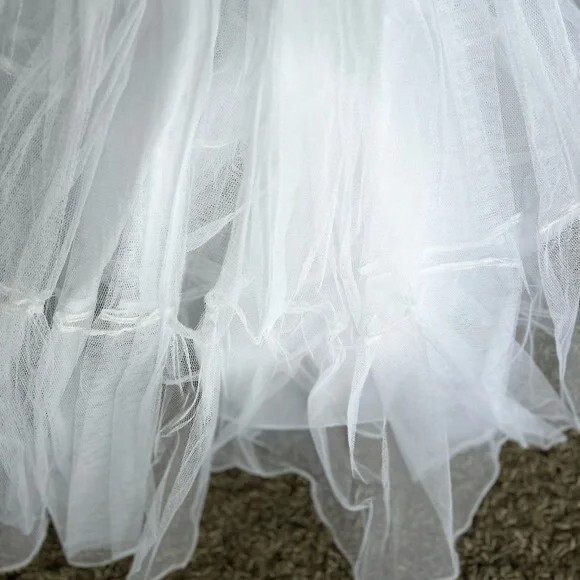 MOONLIGHT Bridal White Taffeta Collection Dress