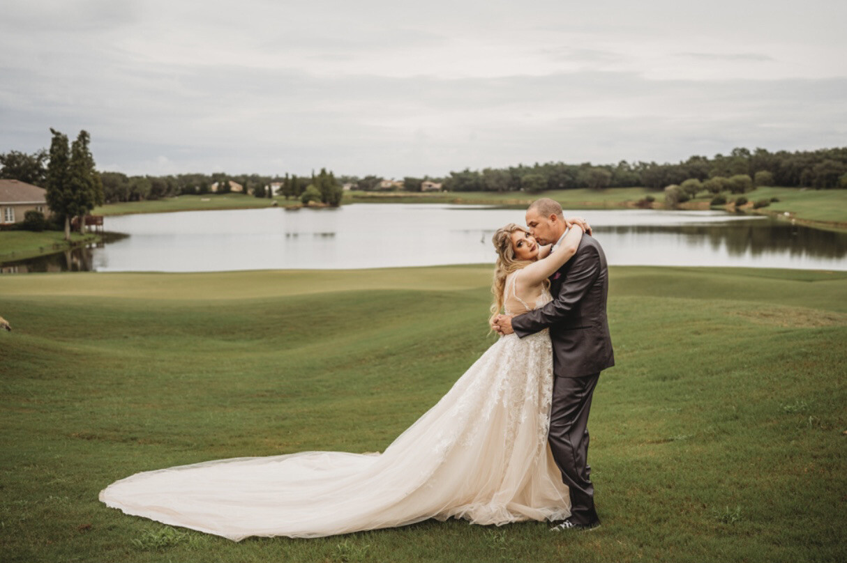 Gorgeous Custom Blush Wedding Dress Sz 12/14