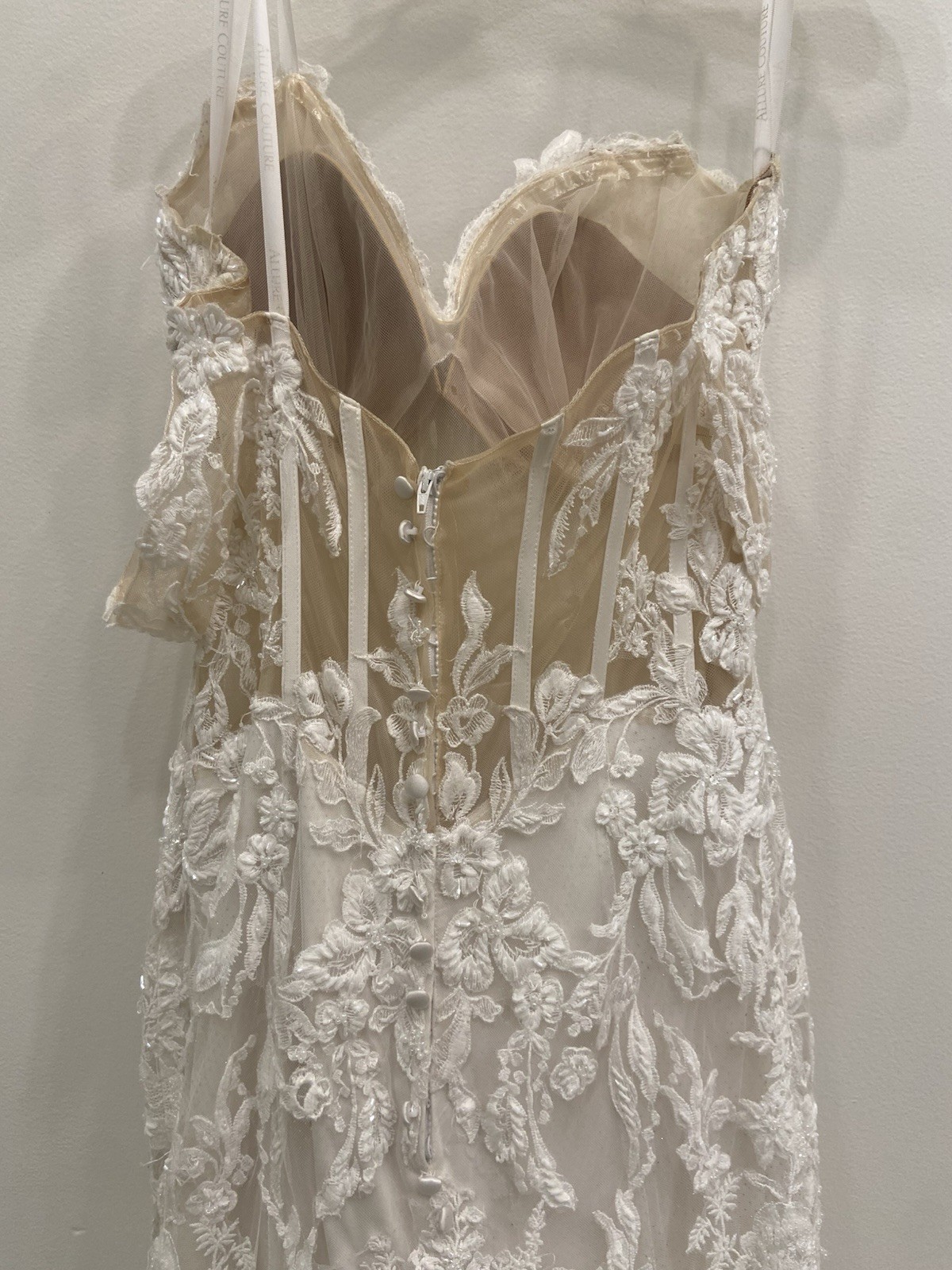 Allure Bridals C623, Size 8, Sand/Ivory/Nude, Discontinued, Retail $2,950
