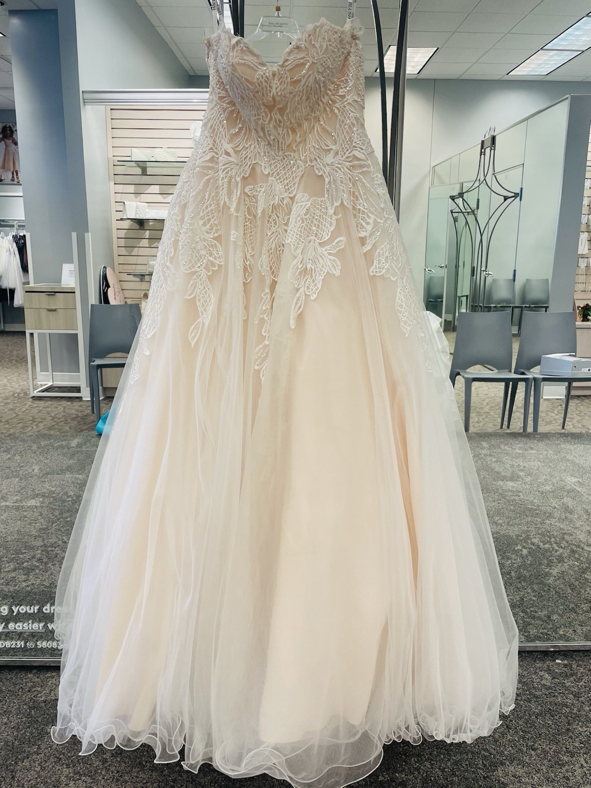 Wedding Formal Dress Size 2 Champagne Never Worn –