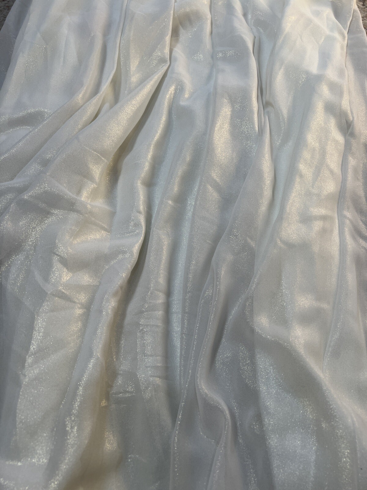 Tahari 2 PIECE White Metallic DRESS & JACKET MOTHER OF BRIDE FORMAL COCKTAIL 4