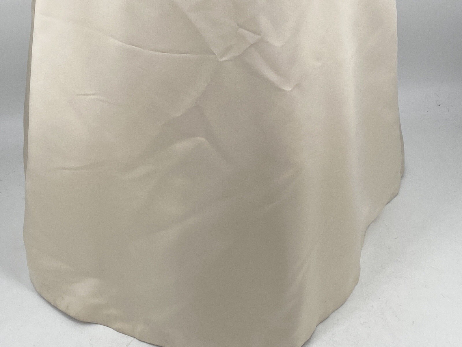 Anjolique Strapless Wedding Dress Beaded Off-White Full Skirt Size 10