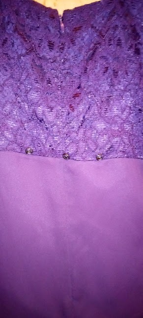 Lanz of Salzburg Purple Rayon Nylon Lace Special Occassion Nwt Dress (Size 26W )