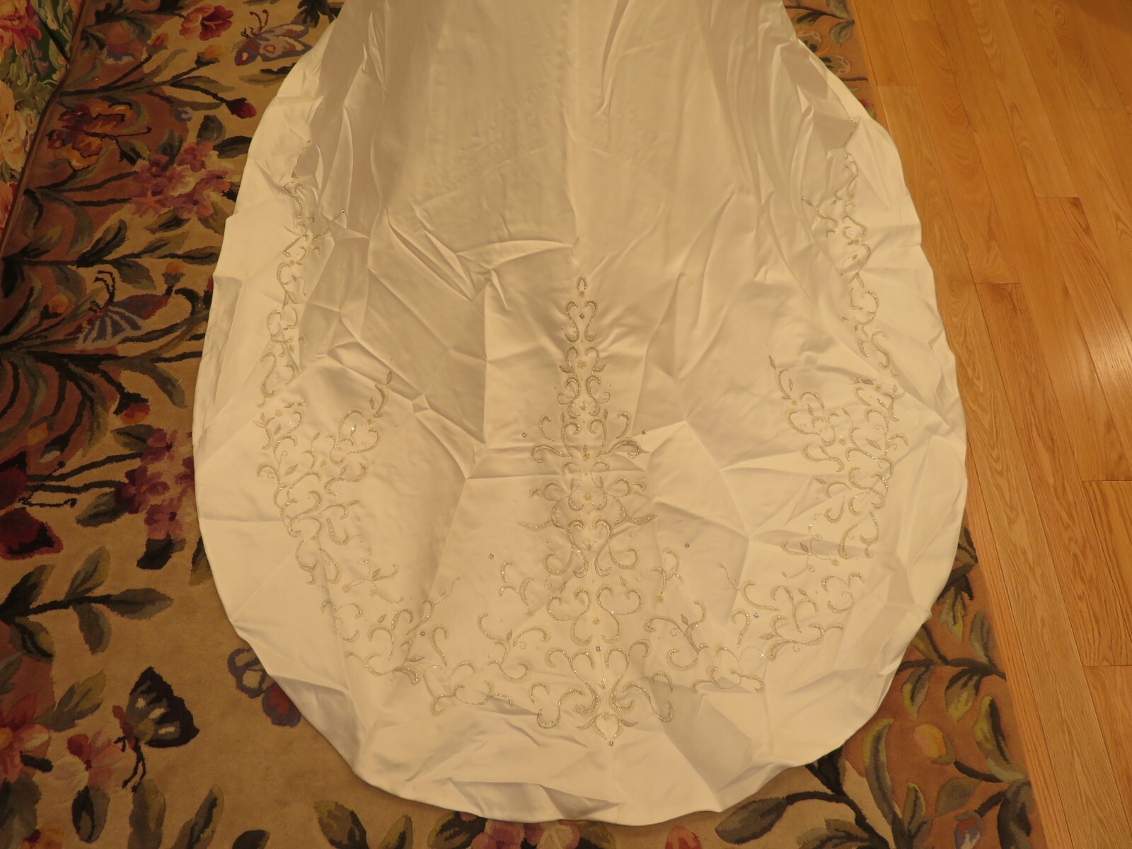 NEW Alfred Angelo Vintage Wedding Dress Mermaid Gown Train BEACH WOW FREE SHIP