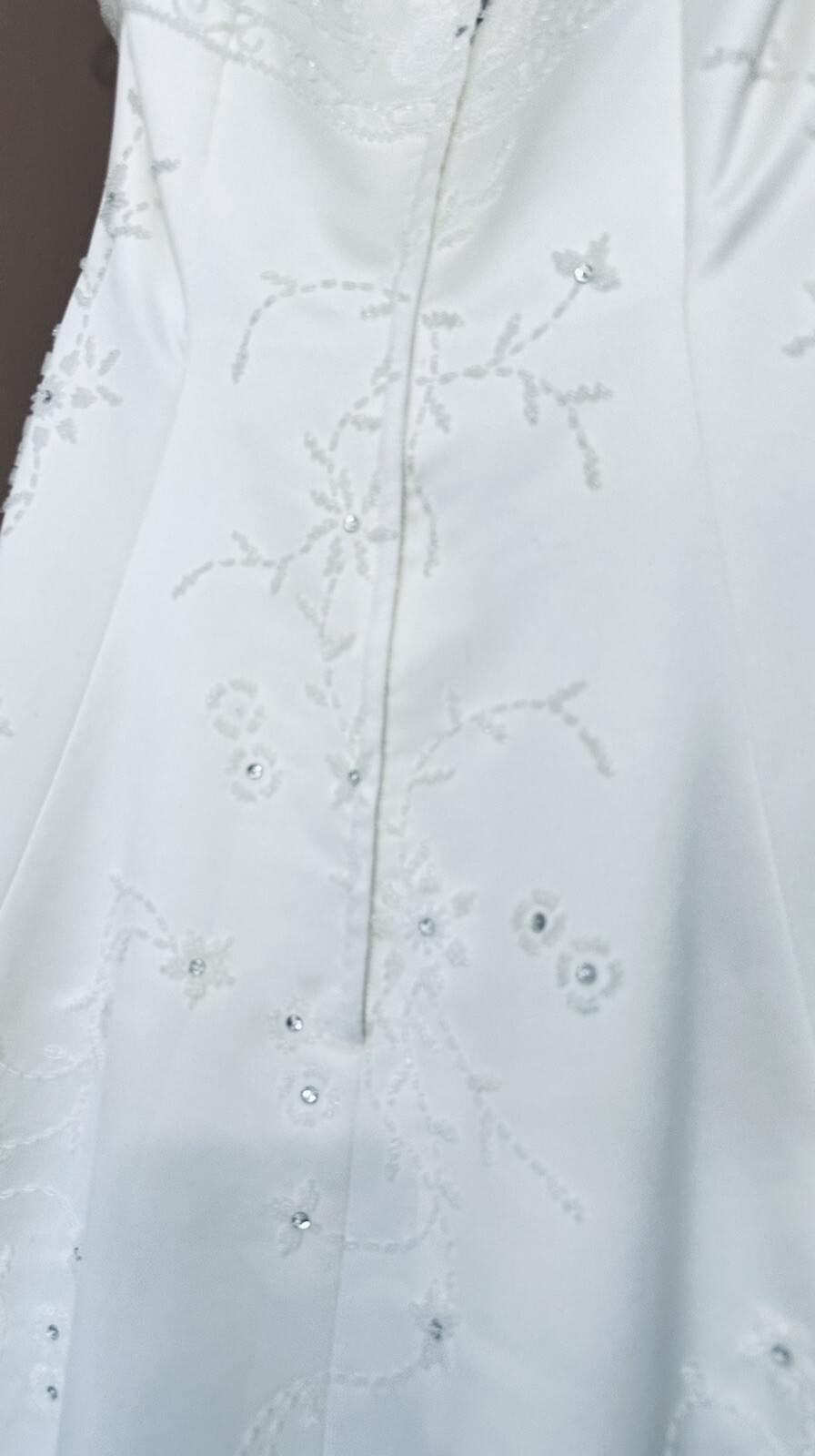 NEW PRIVATE COLLECTION WHITE/SILVER WEDDING BRIDAL GOWN DRESS 8/10 ORIG $750