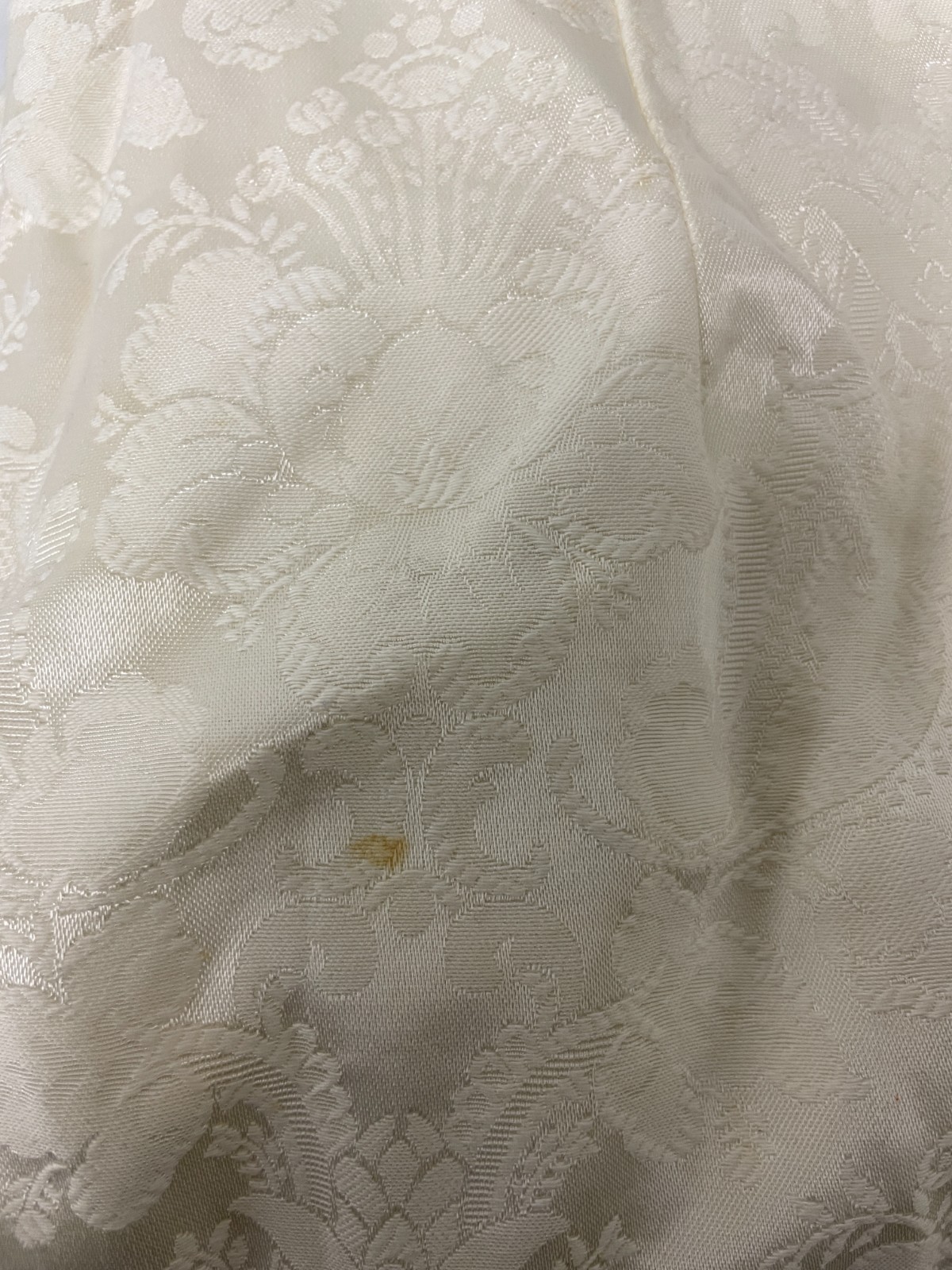 Vtg Jessica McClintock Bridal Wedding Gown Ivory Floral Off The Shoulder Sz 5/6