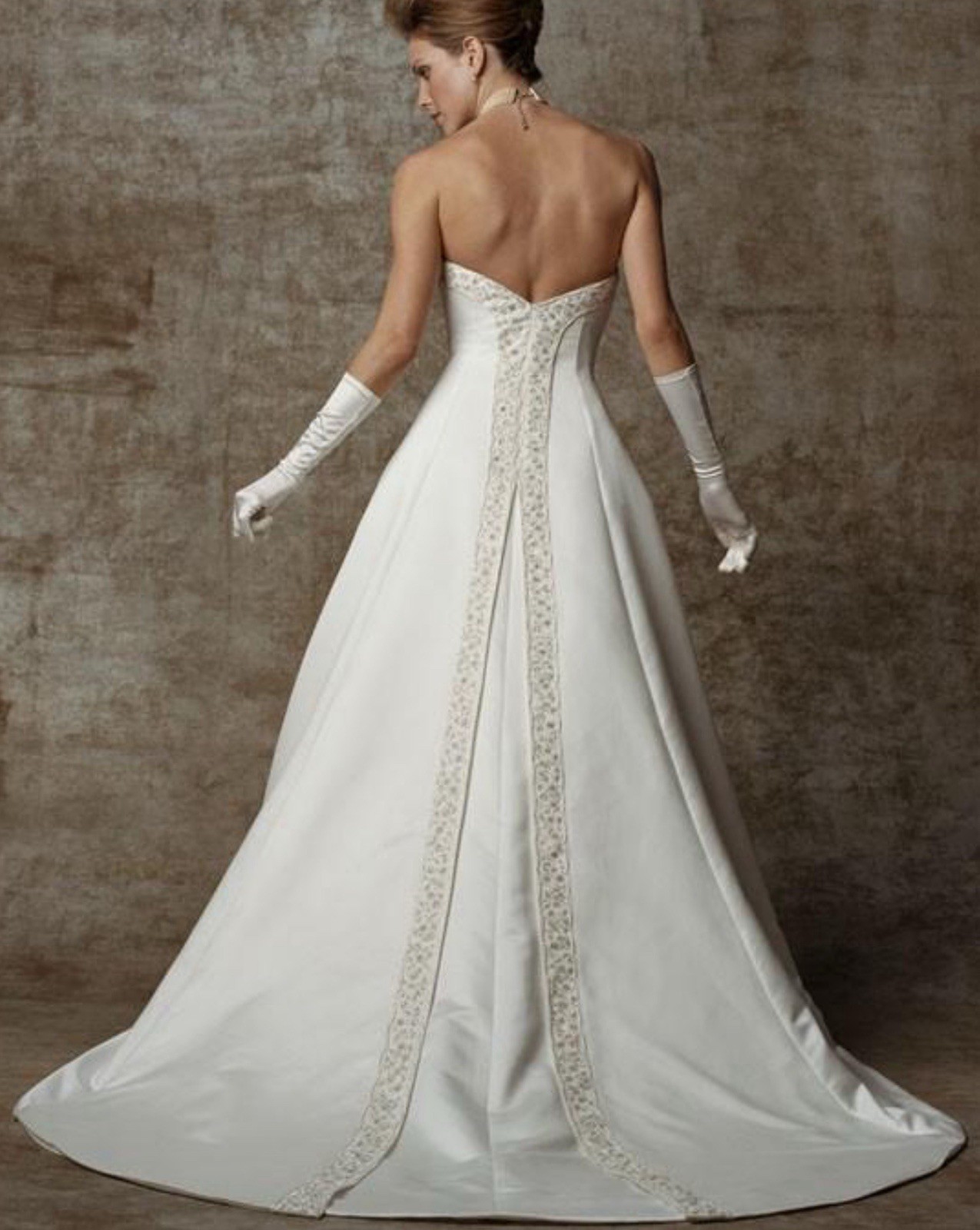 Casablanca Bridal Ivory Wedding Dress Size 10 Style Design 1661