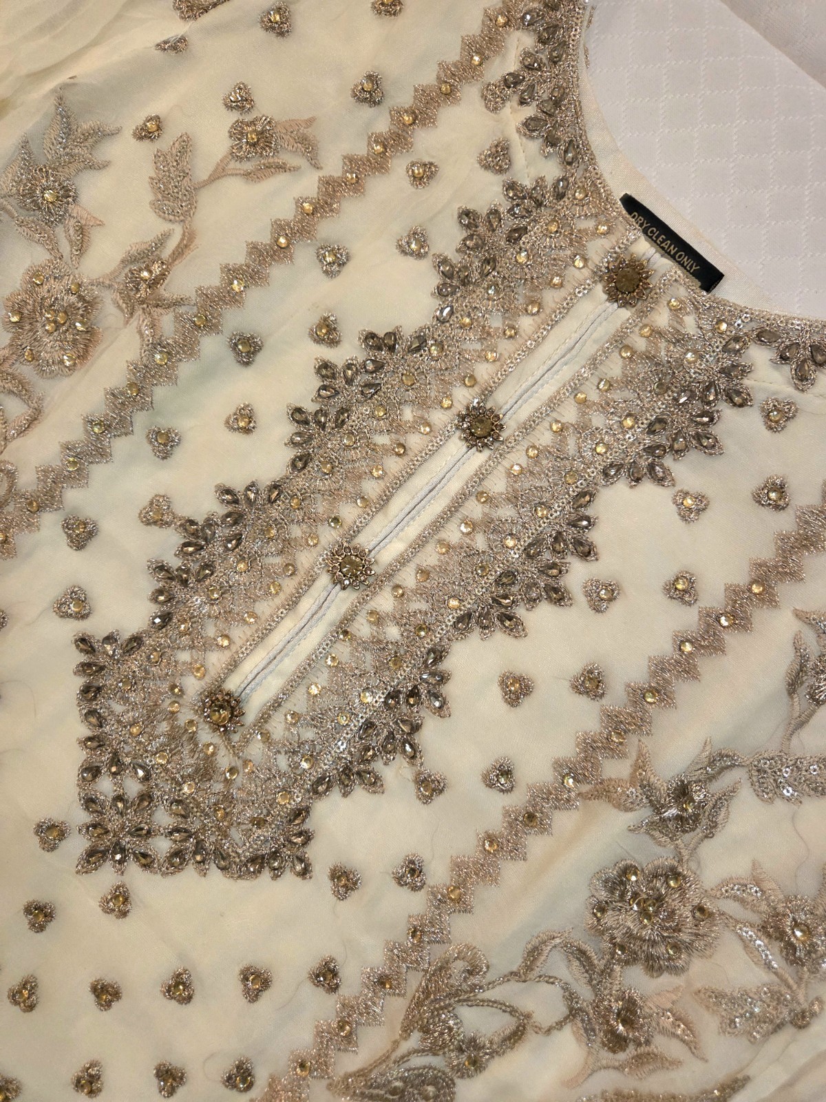 NIKKAH White Gharara 3 Piece Desi Wedding Sharara Free Shipping – USA