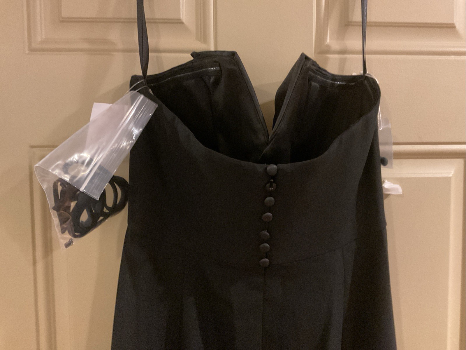 After 6 Black Strapless Gown Size 8 Gown NWT
