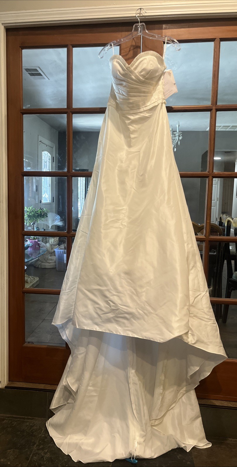 WToo Brides By Watters Strapless Drop Waist Ivory Wedding Dress, Size 8 New!