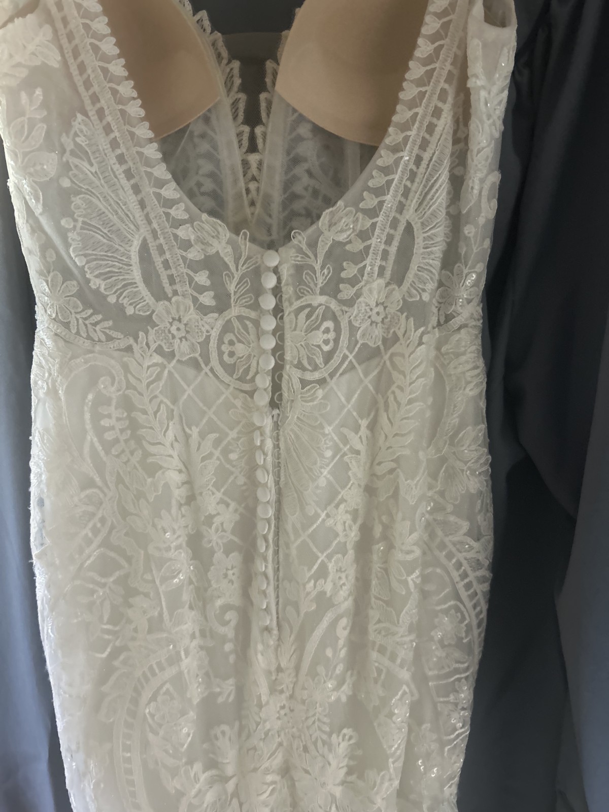 Mermaid Lace And Glitter Wedding Dress