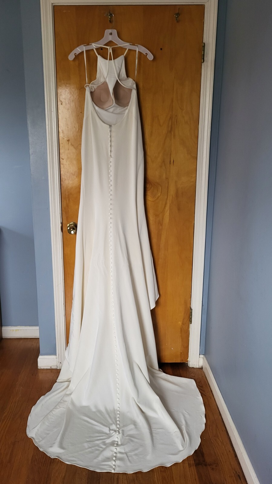 martina liana natural silk wedding dress size 12