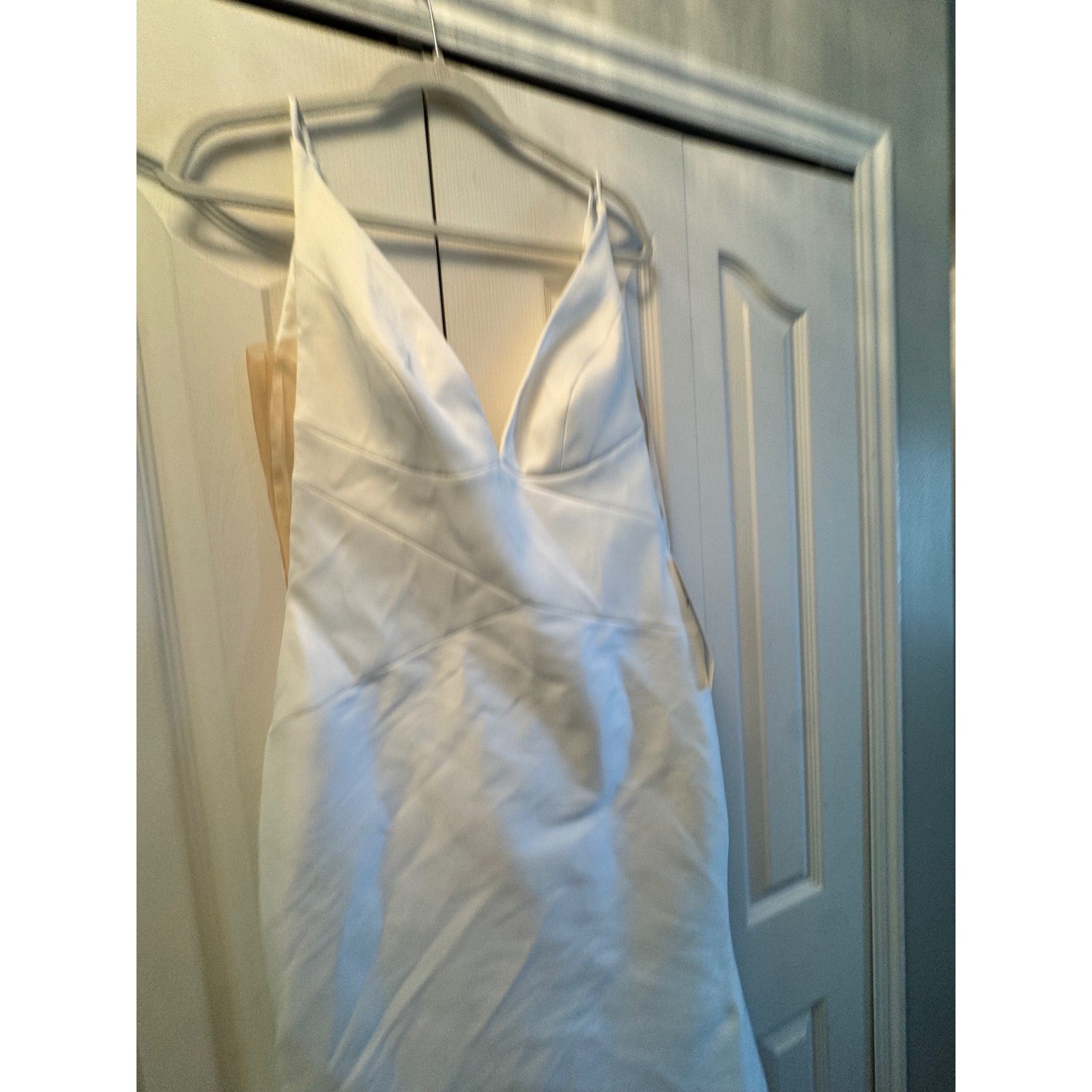 Kelly Faetanini Ivory Mermaid Wedding Dress Low Back Buttons 17-290-M Size 10