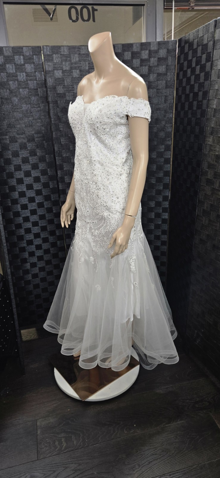Unbranded White Sweetheart neckline off shoulder Lace corset Wedding Dress sz 6