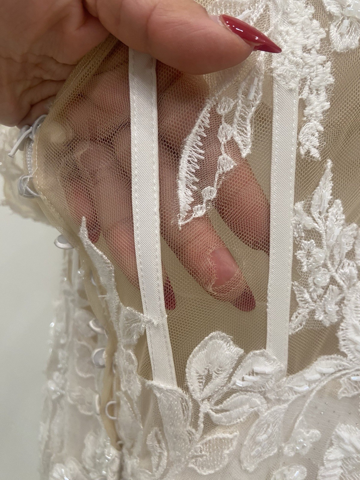 Allure Bridals C623, Size 8, Sand/Ivory/Nude, Discontinued, Retail $2,950