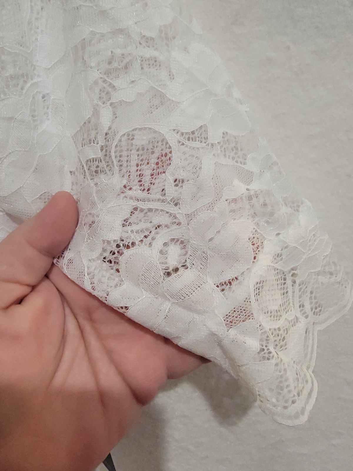 Torrid Ever After White Lace Off-Shoulder A-Line Wedding Dress Size 14 1X