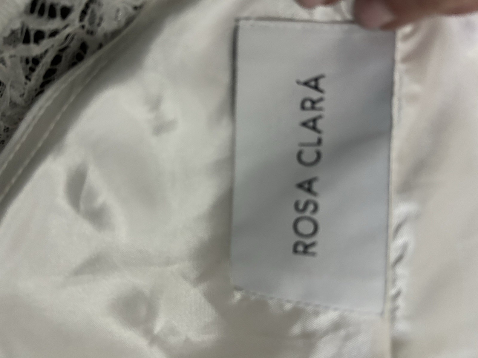 Rosa Clara Amalia Tea Length Lace Dainty Wedding Dress Size 10 NWOT
