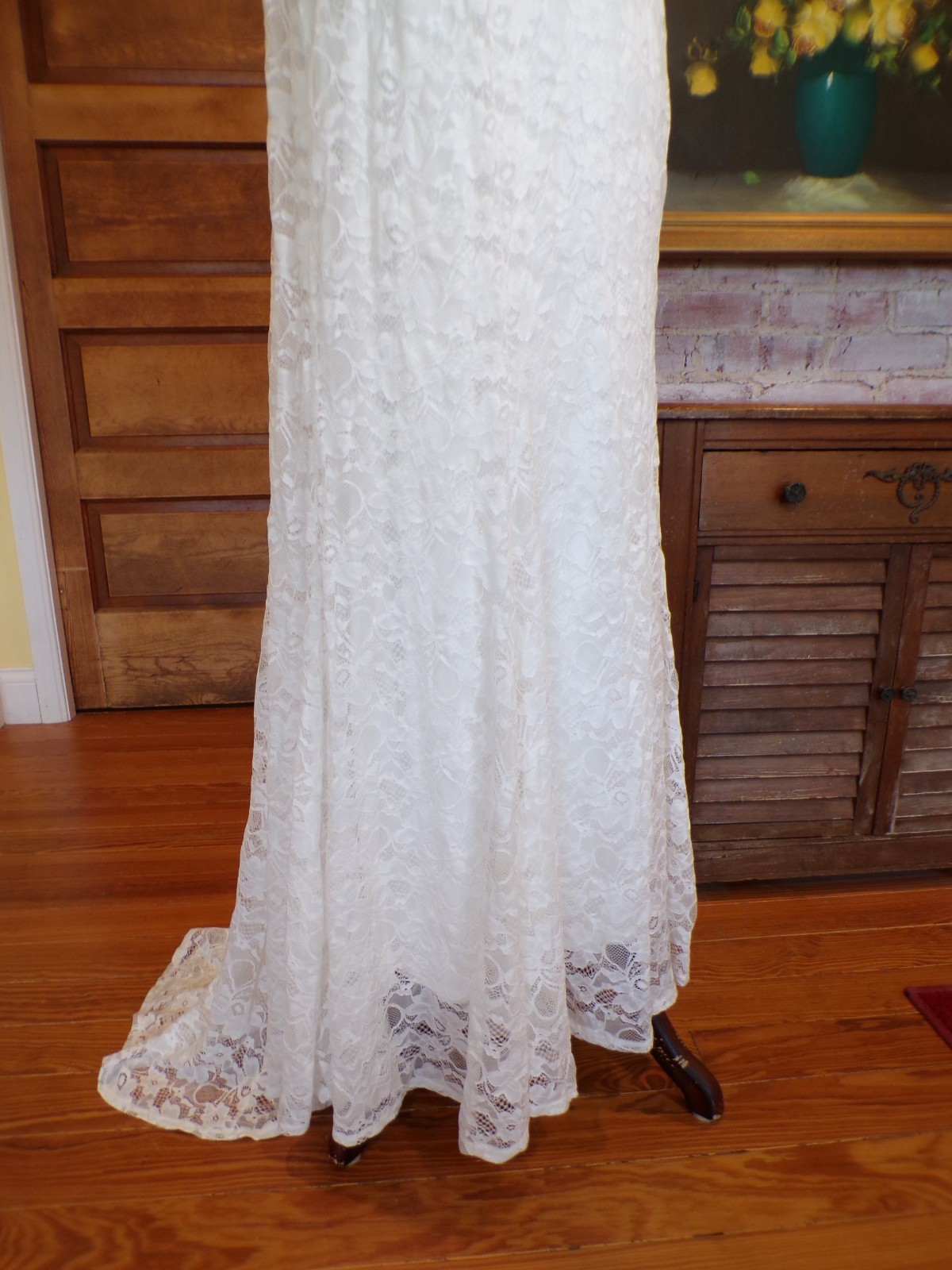 Torrid Ever After Dress Lace A Line High Neck Wedding Gown White Womens Size 14