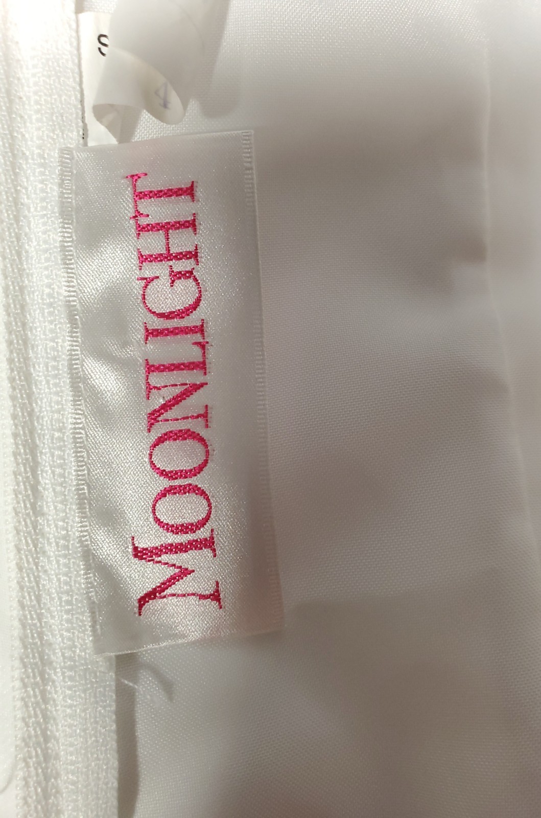 Moonlight Elegant White Wedding Dress Size 4 Retail $5,000