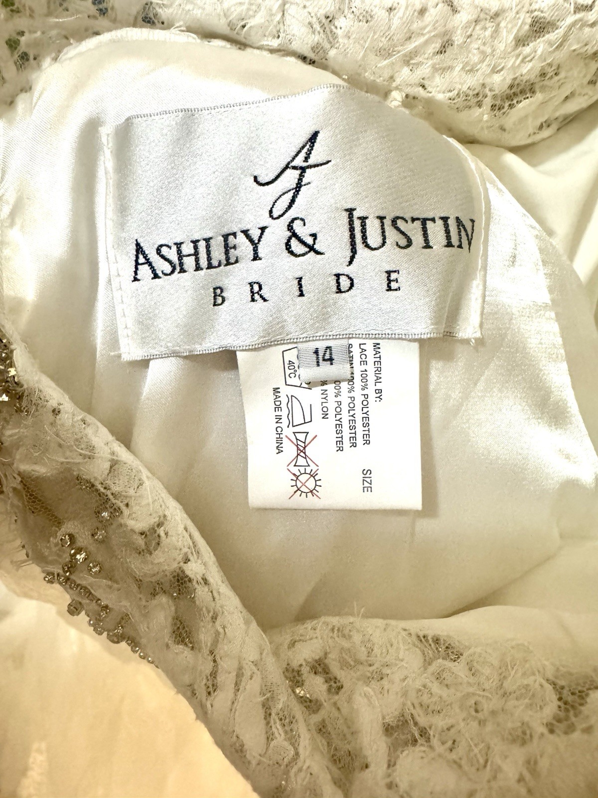 Ashley And Justin Wedding Bridal Gown Dress