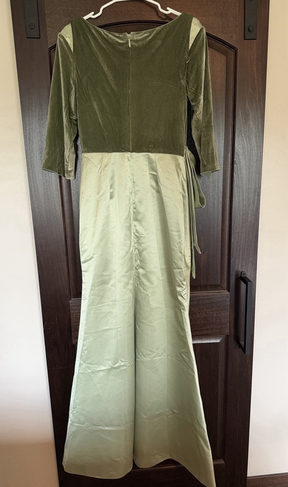 Cocomelody Sheath Scoop 3/4 Length Sleeves Floor Length Mother Dress Size 10 NWT