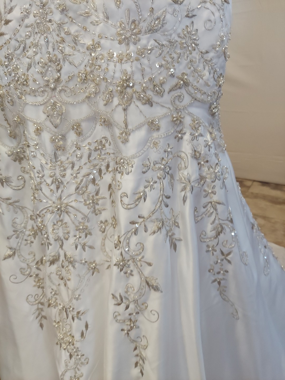 Morilee Adjustable Lacedownformfit Mermaid size12 High Intrigue Gem Pearl Bead