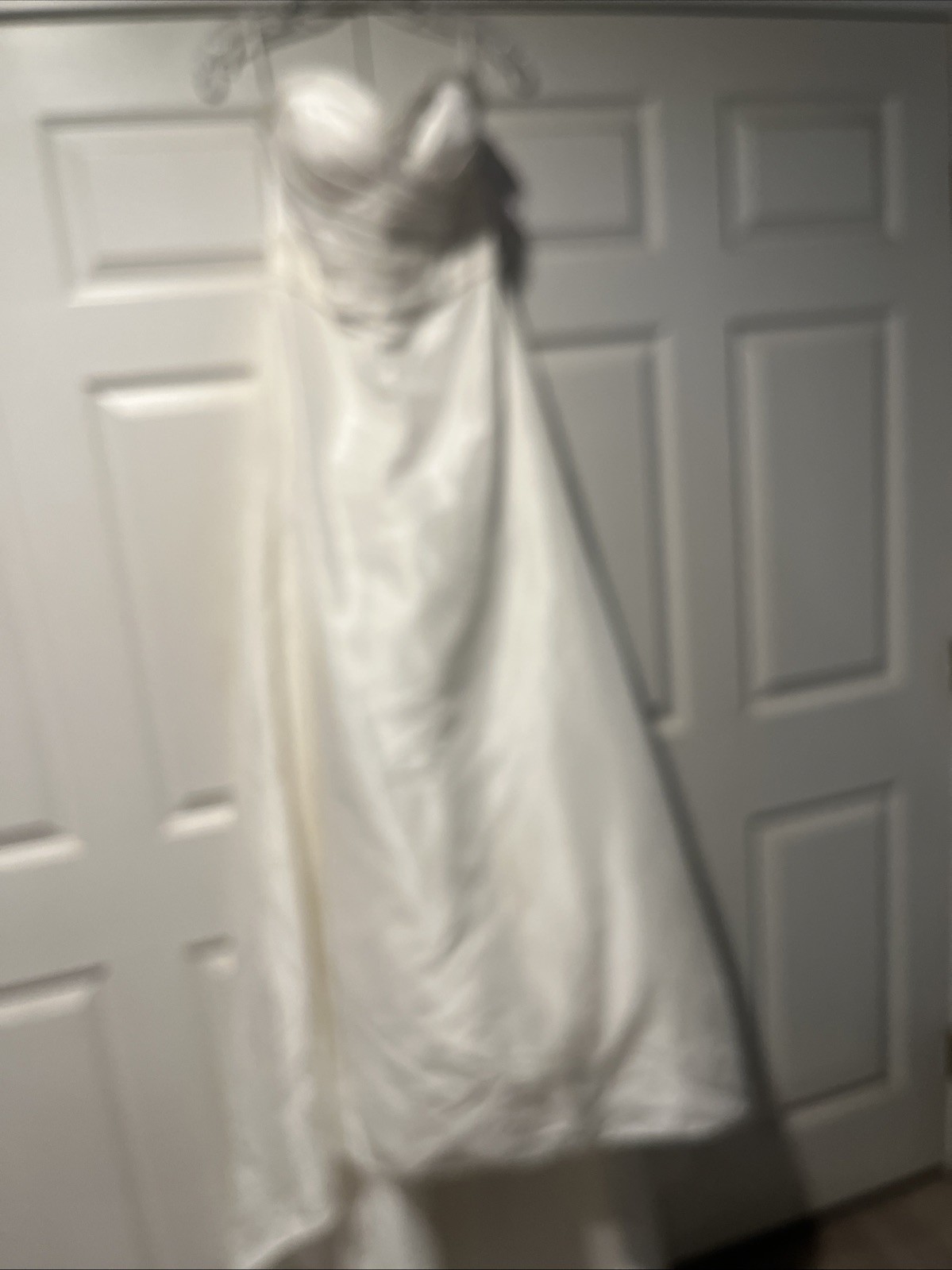 WToo Brides By Watters Strapless Drop Waist Ivory Wedding Dress, Size 8 New!