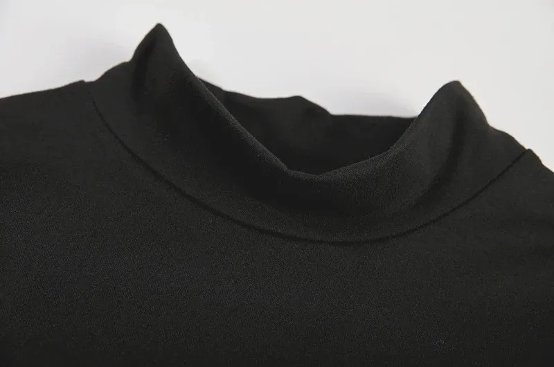 Criss Cross Cut Out Dress Sexy Bodycon Mock Neck Sleeveless Dress Women Clothing