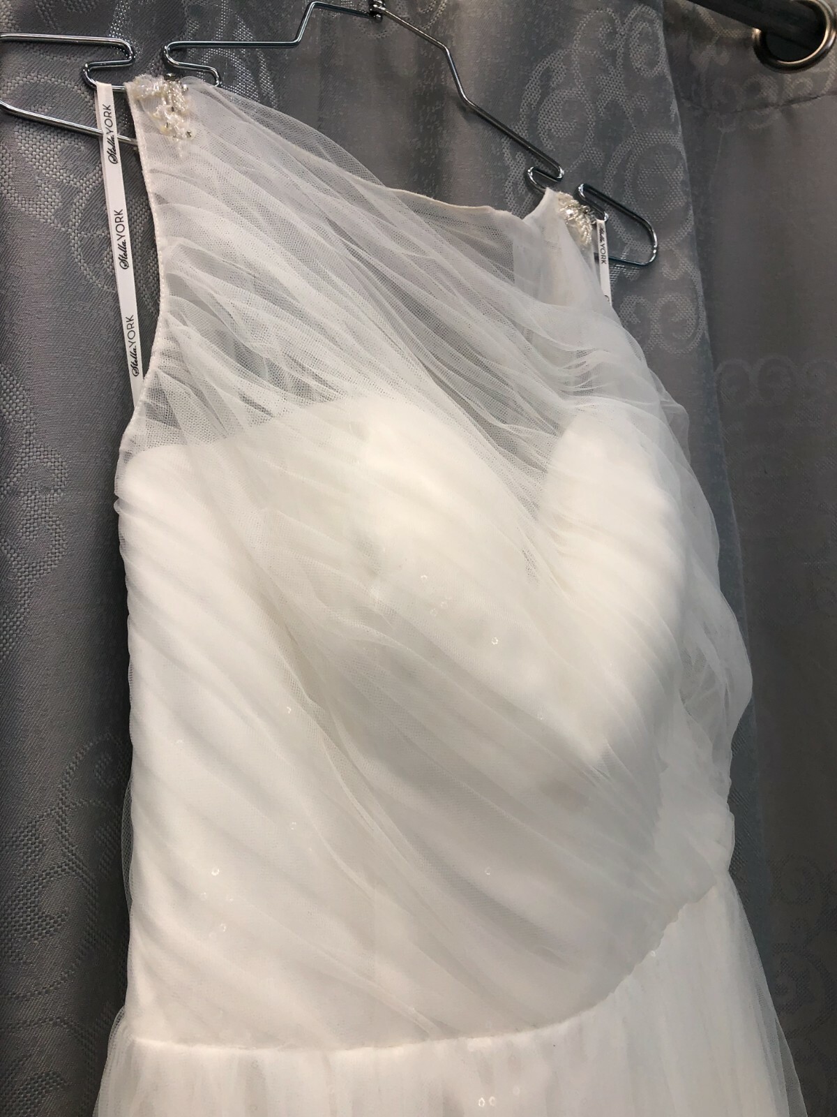 Essense of Australia, New Ivory Wedding Dress Sz 8, GLITTER TULLE , Reg $2099