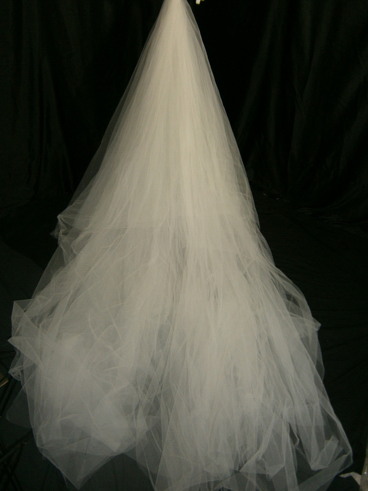 Bridal Reflections Wedding Dress Separate Train 112″ Length Tulle Ivory $250