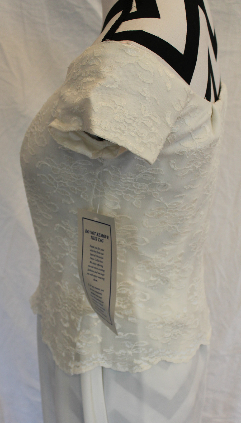 CHADWICK’S Ivory Lace Off Shoulder Wedding Formal Dress Sz 6P NWT #CB1-10