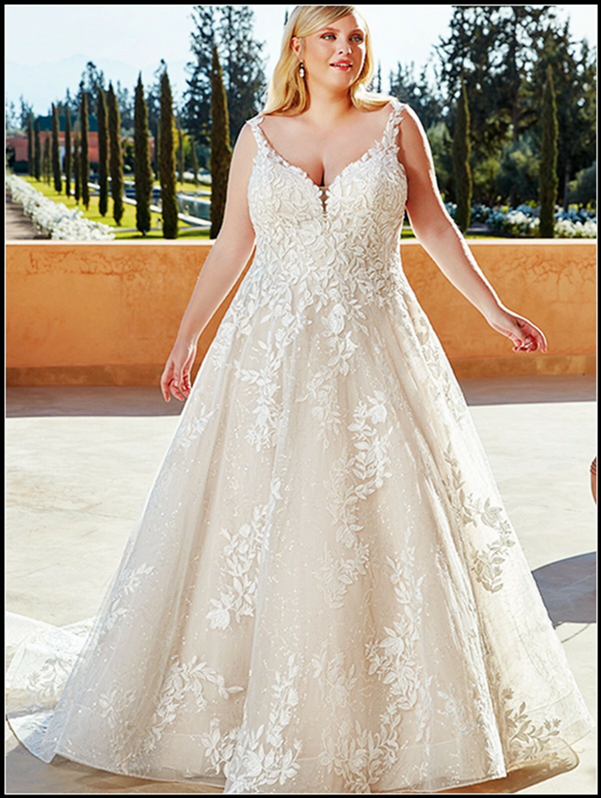 Sparkly Sequined Wedding Dress Custom made 4-16 Plus Large Size Blush Champagne