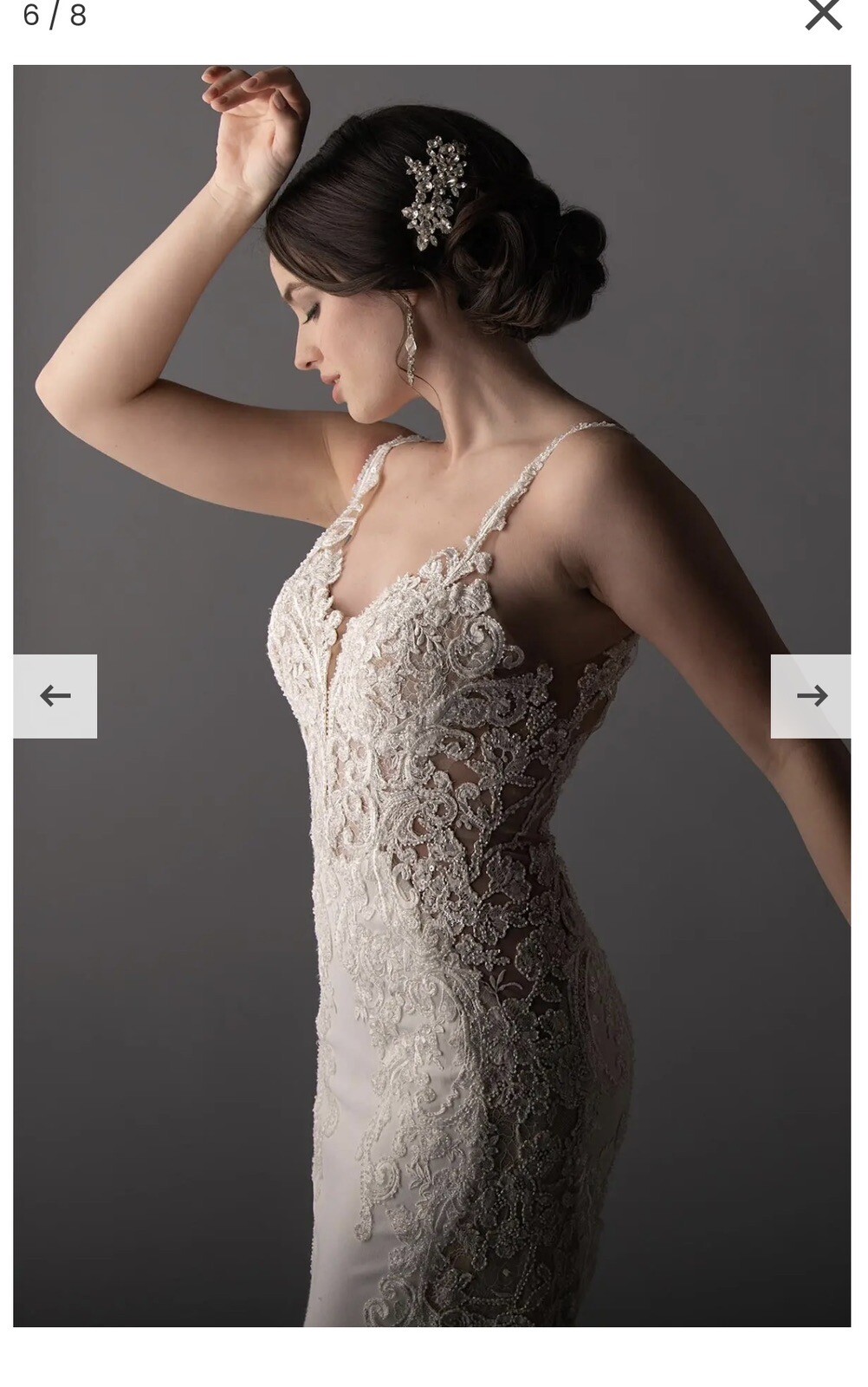NWT Martina Liana Wedding Dress – Style 1128 – Dress Size 12- Unaltered