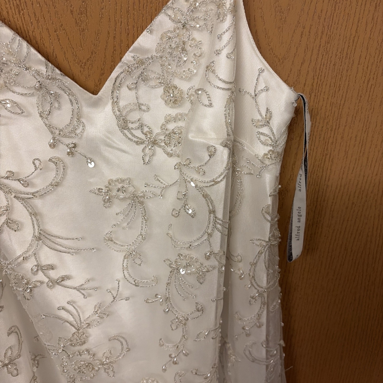 Alfred Angelo Size 12 Beach Sequin Wedding Dress NEW!