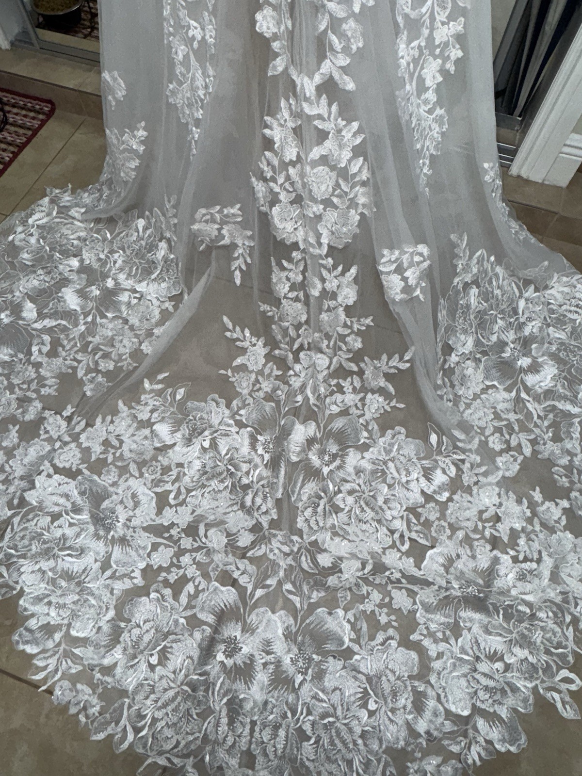 NWT Martina Liana CUSTOM WHITE Wedding Dress Gown SZ 10 UNALTERED Retail $4400