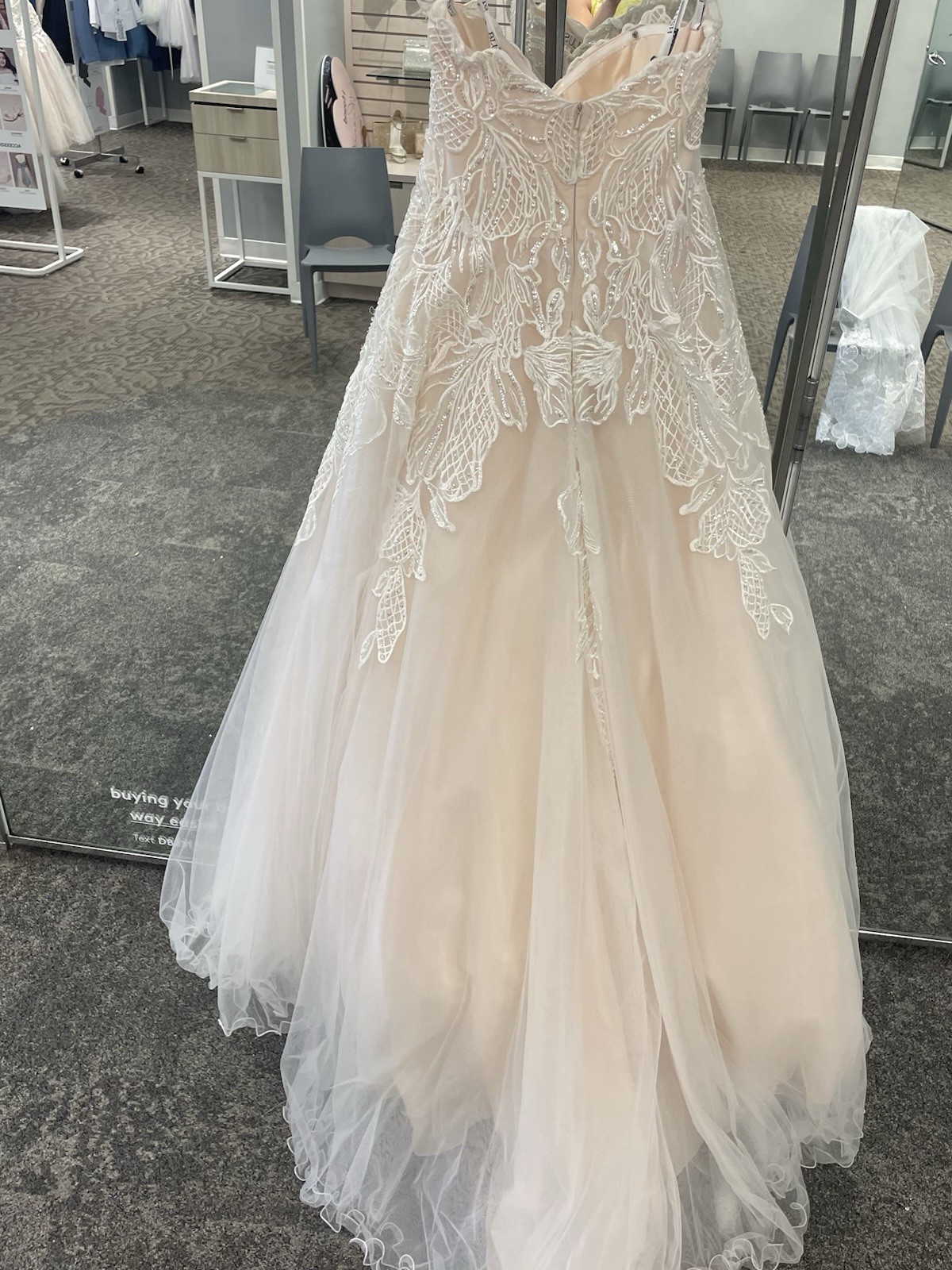Wedding Formal Dress Size 2 Champagne Never Worn –