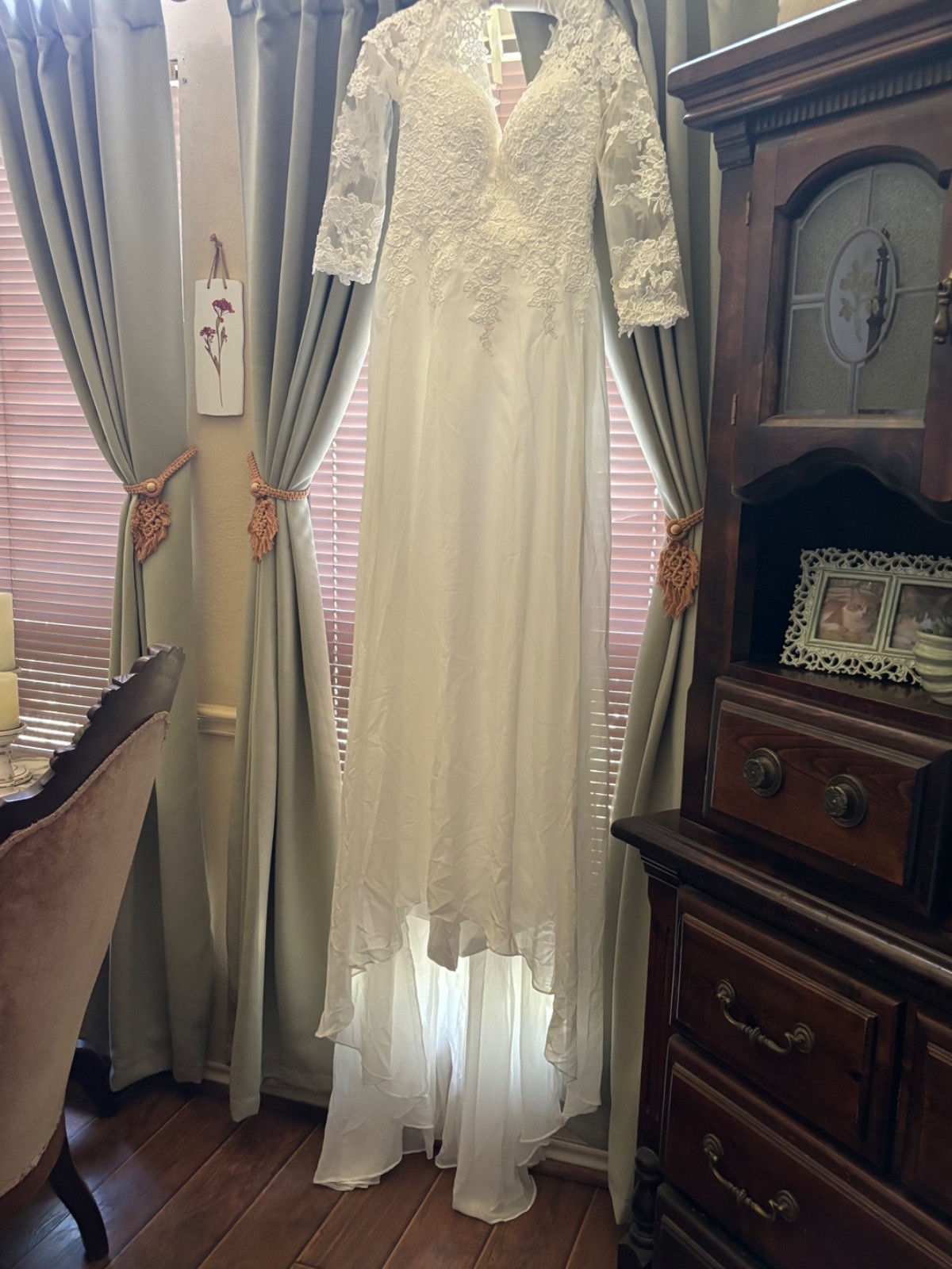 white wedding dress